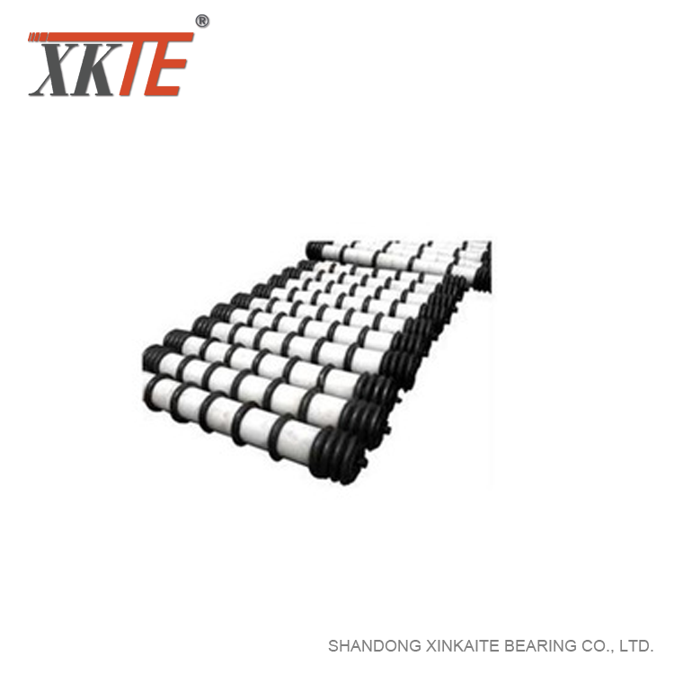 Comb type Cleaning Idler Roller For Bulk Conveyor