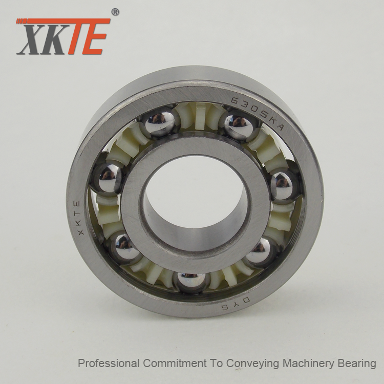 Nylon 6/6 Cage Bearing For Mining Conveyor Idler Roller