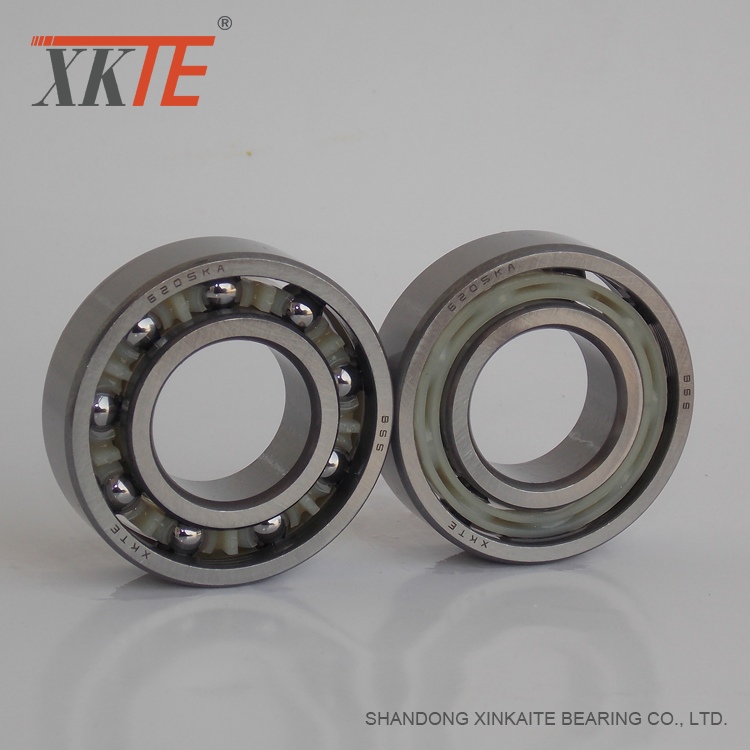 Polyamide Cage Conveyor Idler Roller Bearing 6205 KA/TN9